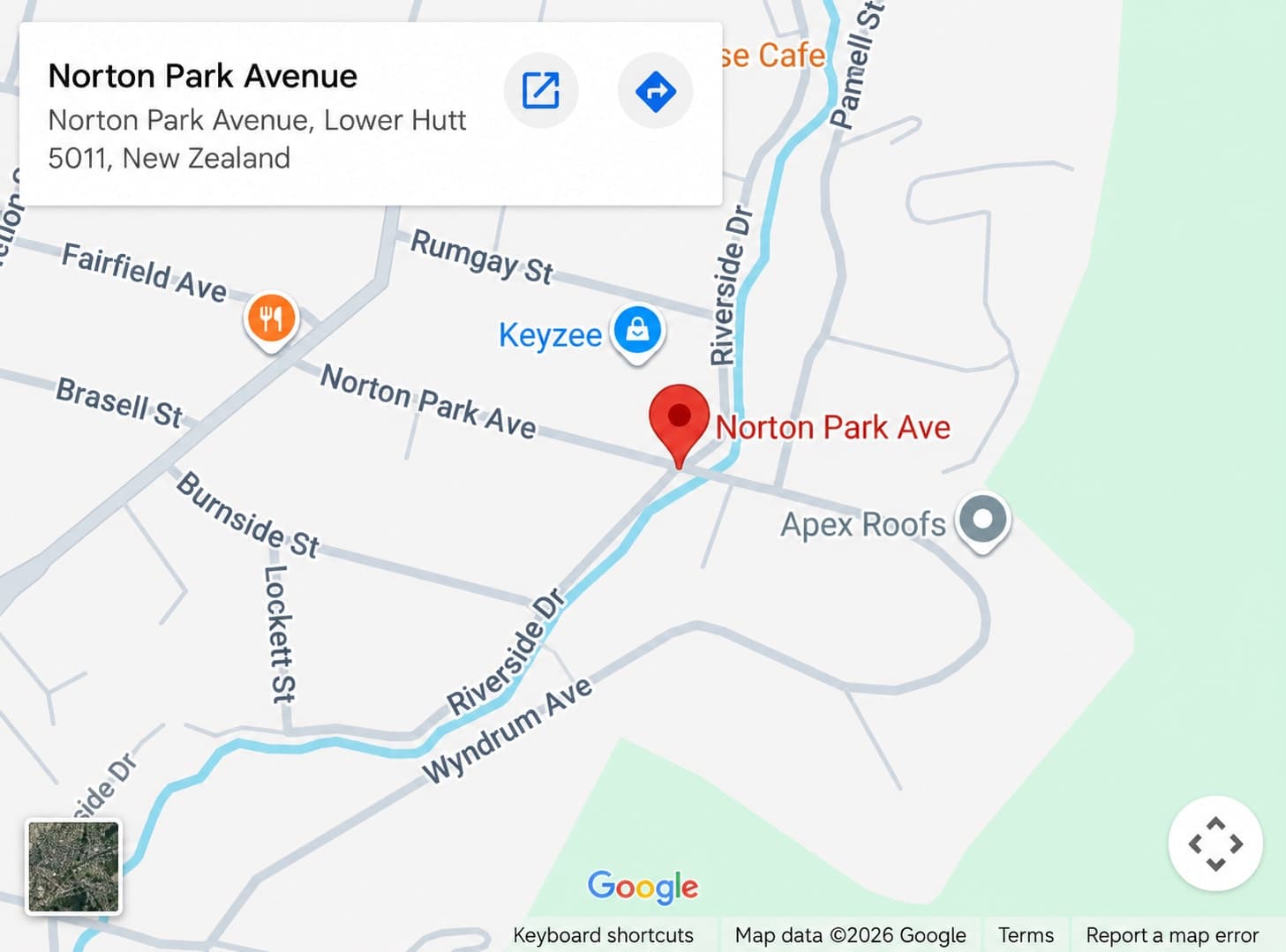 Map showing our location on Norton Park Avenue