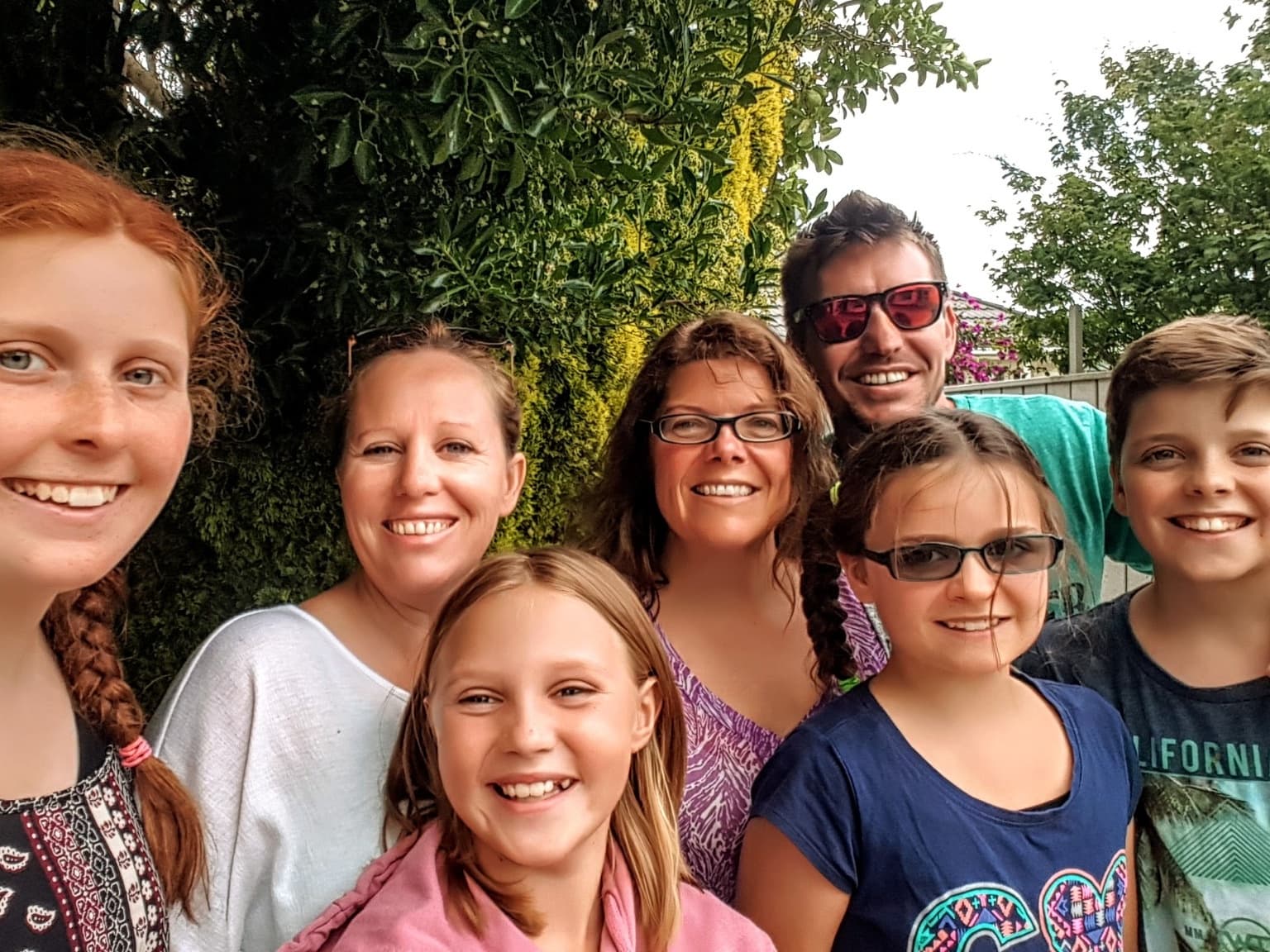 Kim and her family