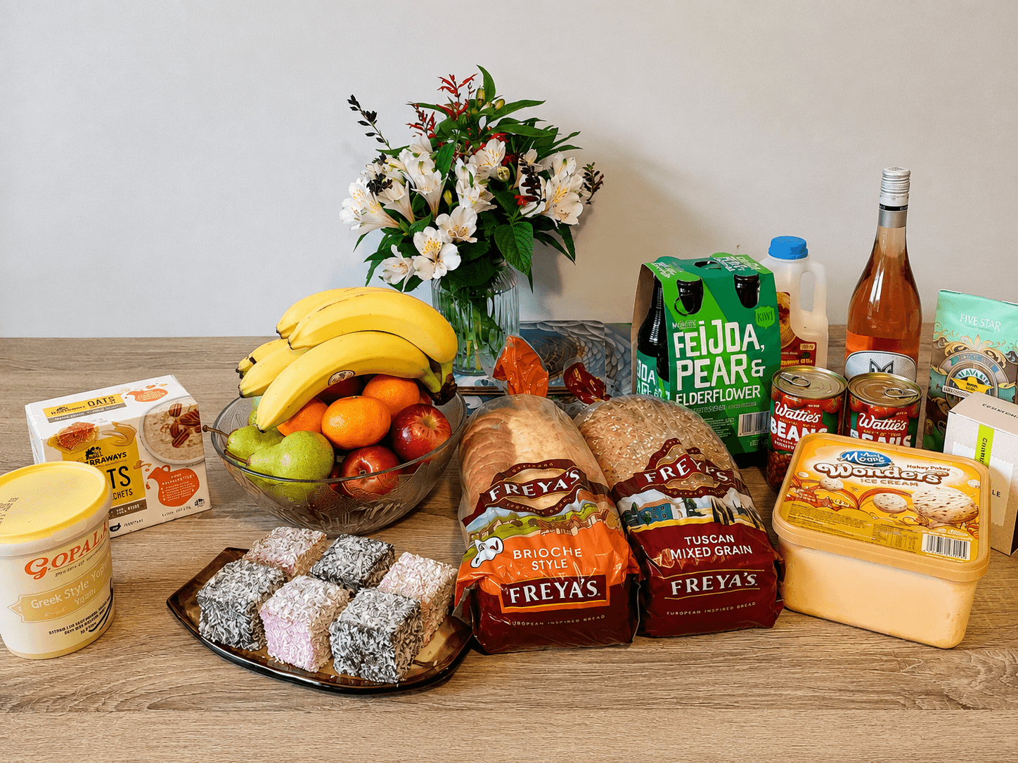 A sample long stay welcome pack